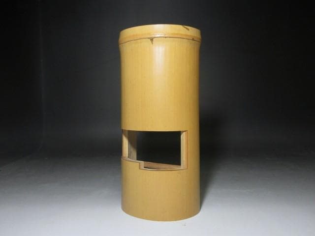 黒田正玄 竹扇子掛／表千家十三代 即中斎 書付・割花押在り／共箱