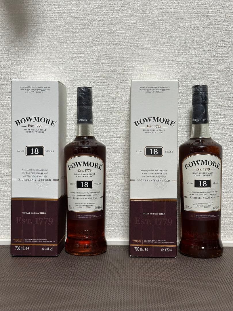 希少 BOWMORE ボウモア 18年 700ml 2本 アイラ島 アイラの女王