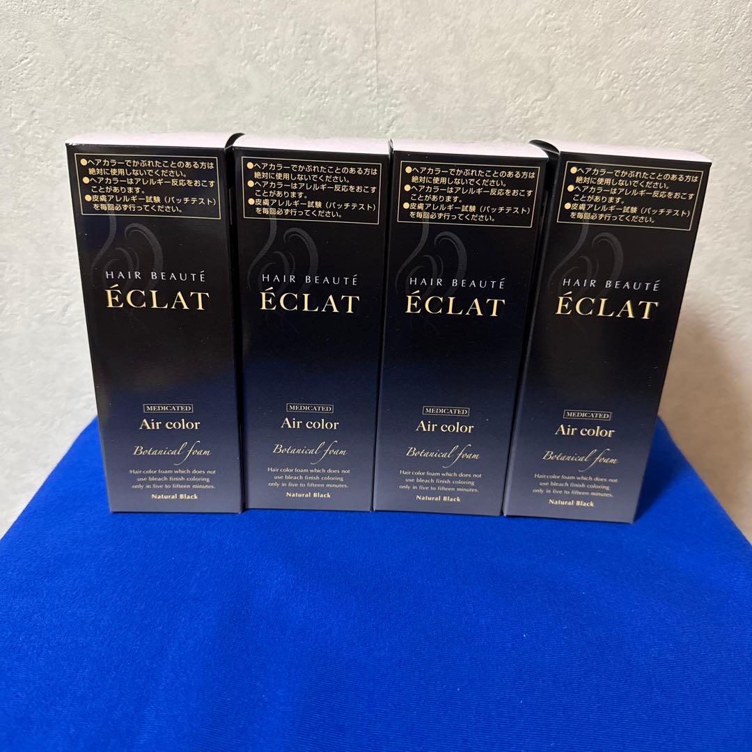 ボタニカルエアカラーフォーム（白髪染め）黒 4本セット新品未使用