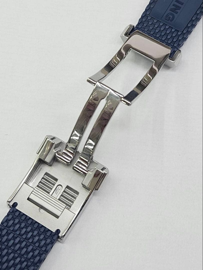 佐藤誠也 ブライトリング 純正品 ネイビー ラバーベルト 時計 24-20