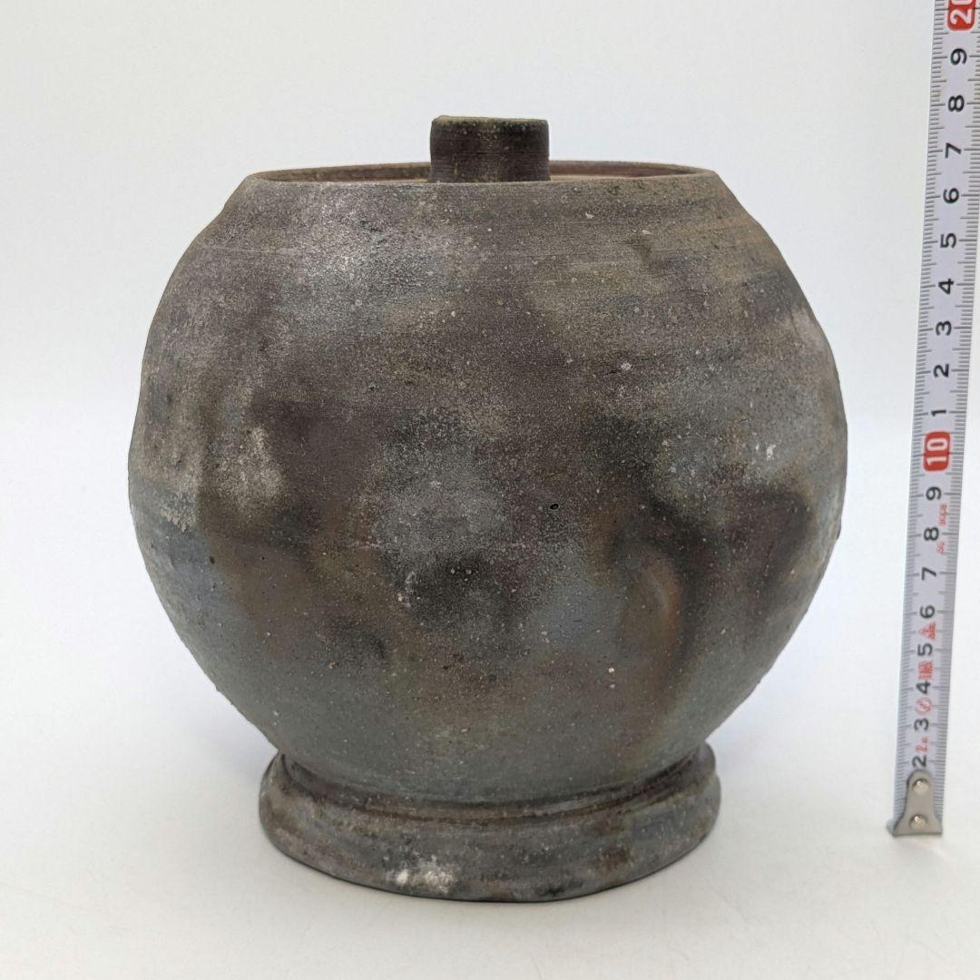 伝統工芸士 豊福寛 備前焼 水指B 共箱共布栞 茶道具 茶器 食器 抹茶 水差し