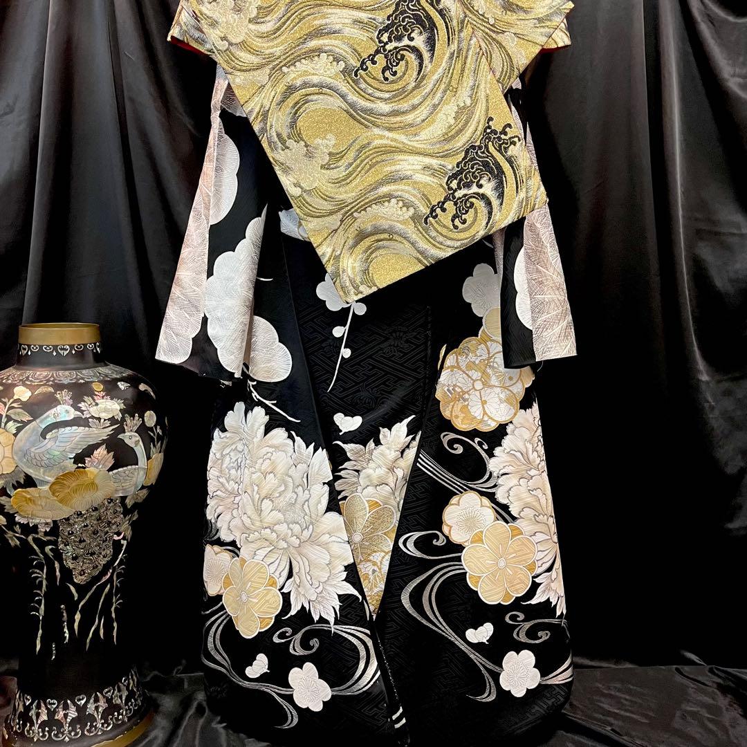 振袖フルセット■オーダー仕立て付き■新作■黒地■振袖一式■成人式