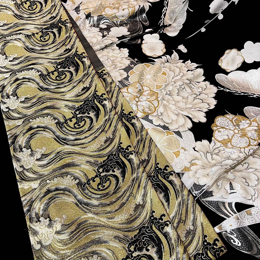 振袖フルセット■オーダー仕立て付き■新作■黒地■振袖一式■成人式