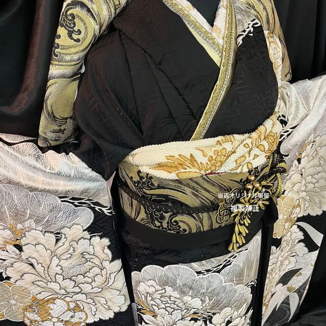 振袖フルセット■オーダー仕立て付き■新作■黒地■振袖一式■成人式