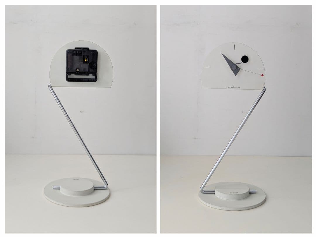 80s canetti カネッティ Peacock clock 置き時計 箱付