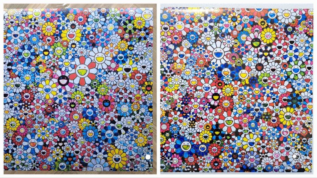 村上隆　花畑　2枚セット　ポスター　アート　人気画家　(草間彌生　奈良美智)