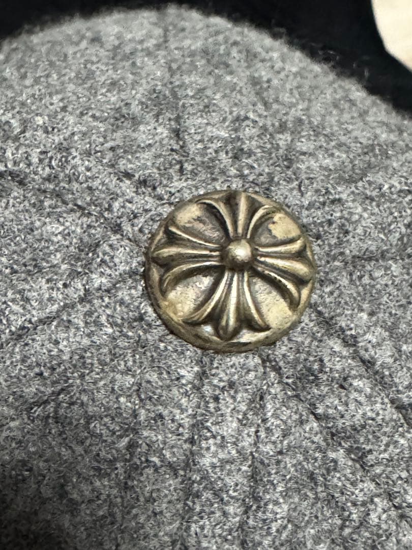 【Rinkan 鑑定済】クロムハーツ ウール キャップ クロスパッチ セメタリー