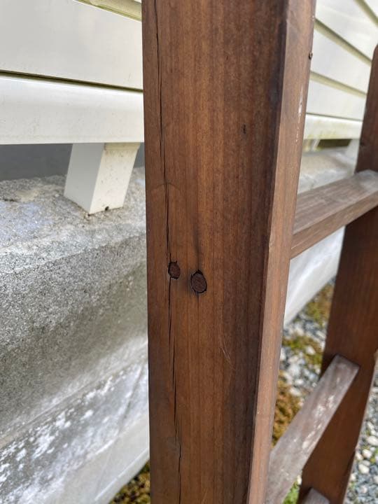 古材 ビンテージ梯子 はしご 古道具当時物 アンティーク インテリアディスプレイ