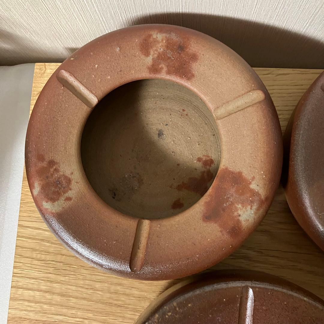 備前焼　灰皿　5点セット