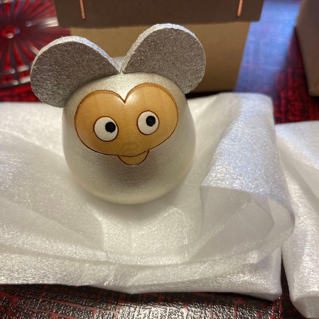 卯三郎こけし　リサラーソン　子ねずみ　金　銀　銅