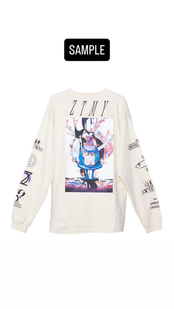 ずとまよLong Tee(Ivory) L 正義ロンT テクノプア おまけ付