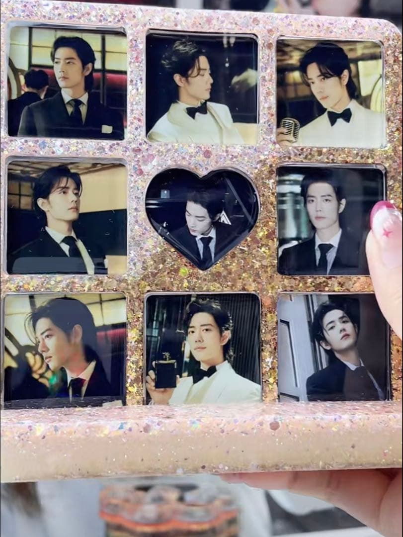 肖戦 王一博 2番スタジオ 両面レジン九宫格 玄関　置物新作　3セット❣️確認用②