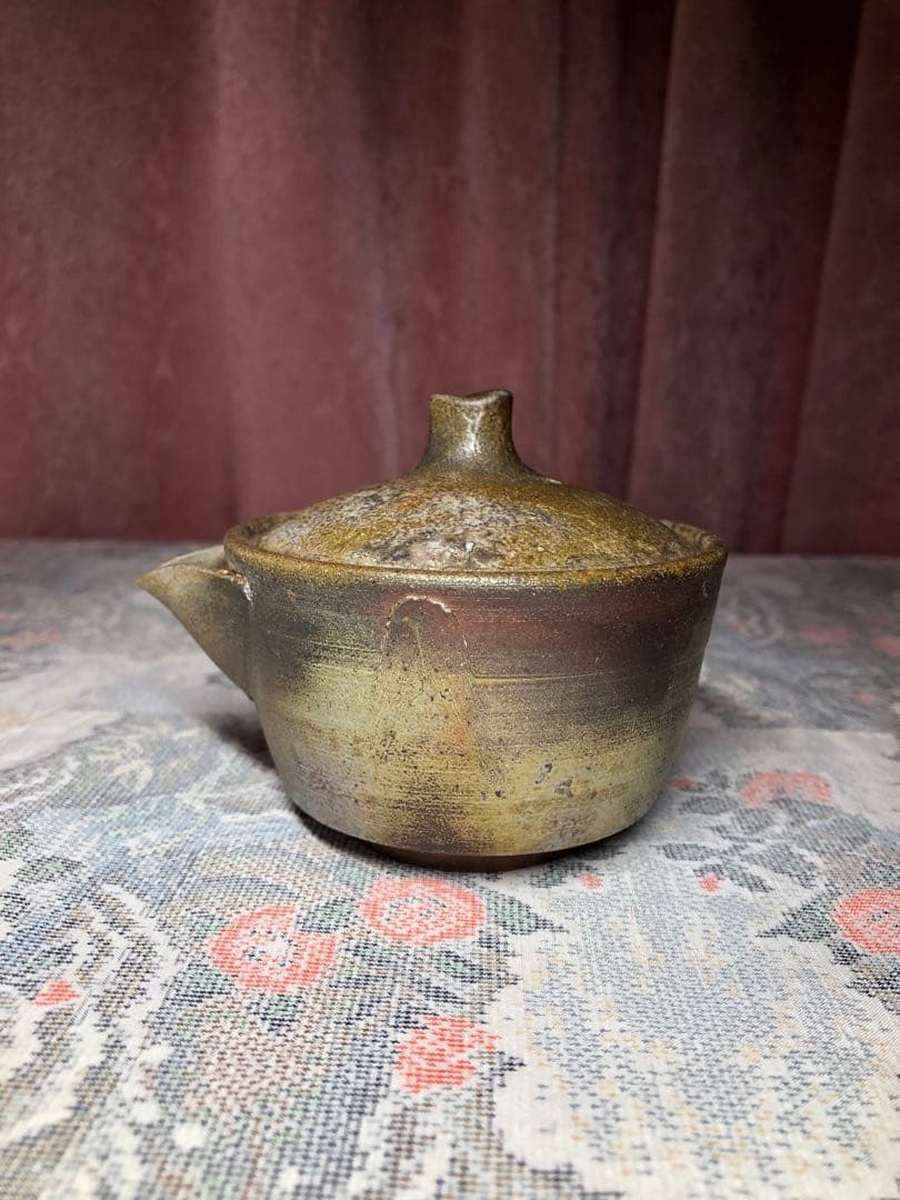 備前焼宝瓶、豊福寬手造　茶道具　煎茶道具 美品