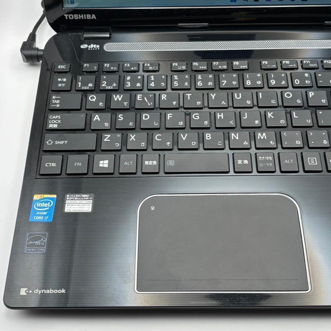 【東芝】T554 高性能i7 新品SSD1TB 8GB 黒ノートPC