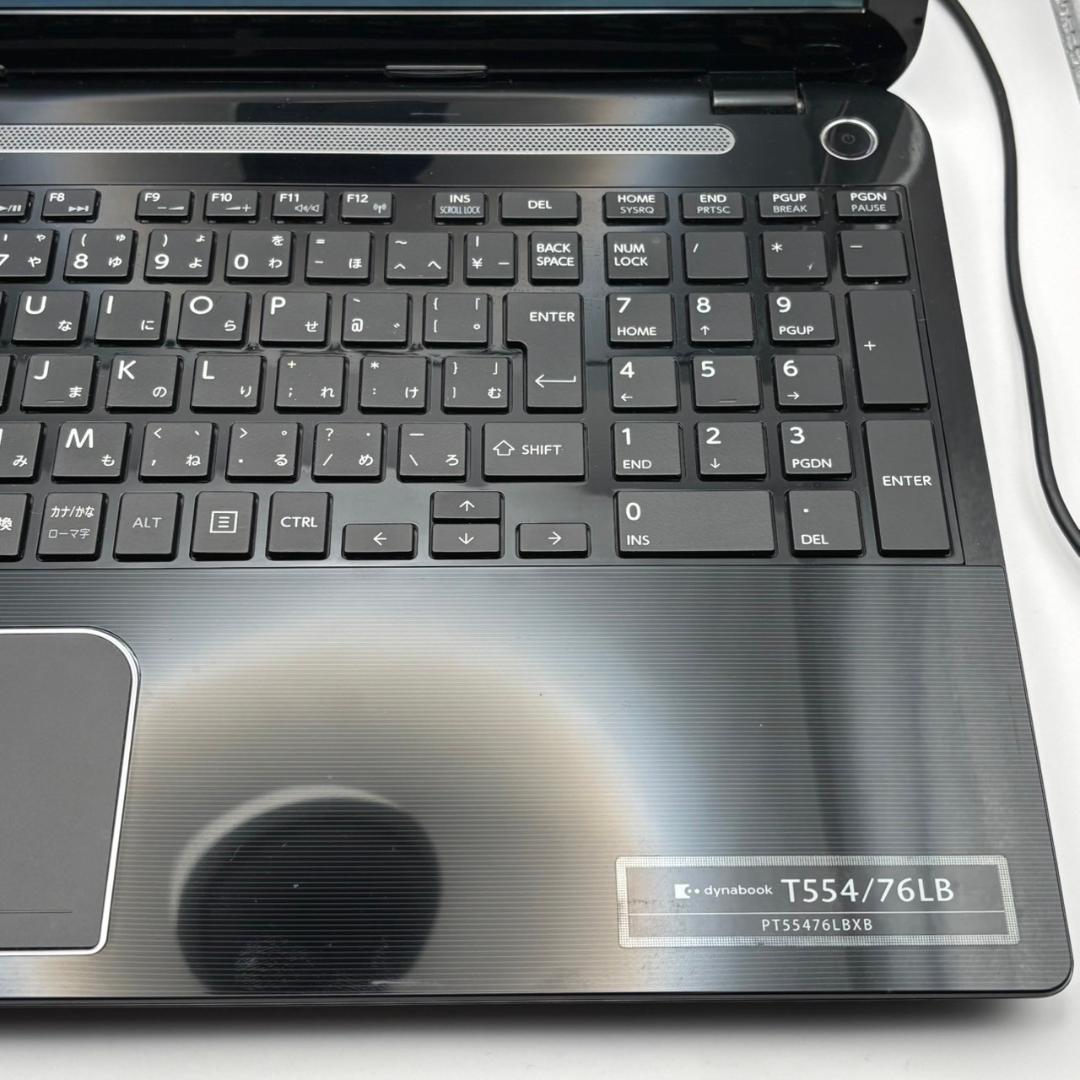 【東芝】T554 高性能i7 新品SSD1TB 8GB 黒ノートPC