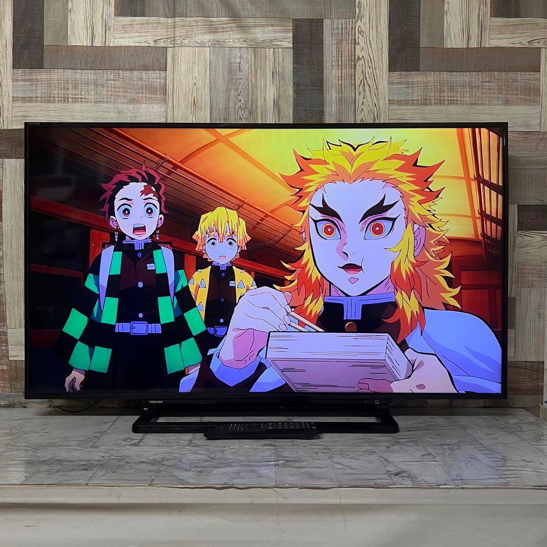 即日受渡❣️全国送料込東芝50型液晶テレビ外付けHDD録画対応　HDMI×2端子