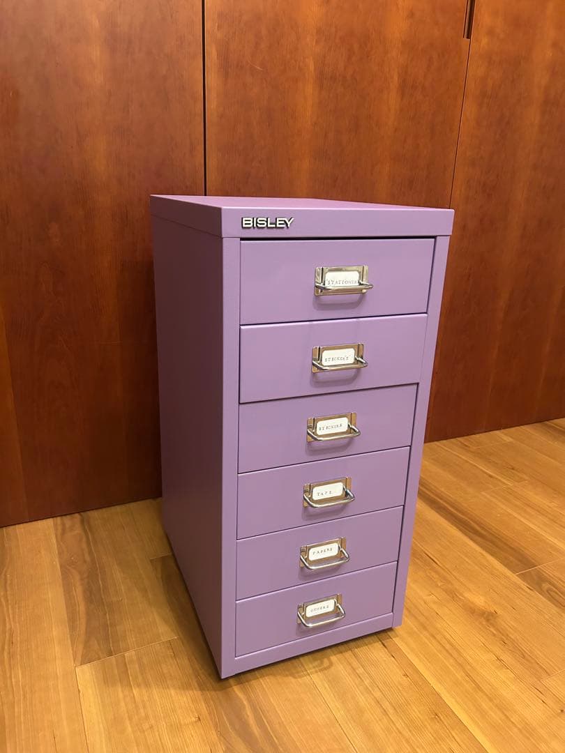 ★完売品★BISLEY ビスレー 引き出し 6段 キャビネット ラベンダー
