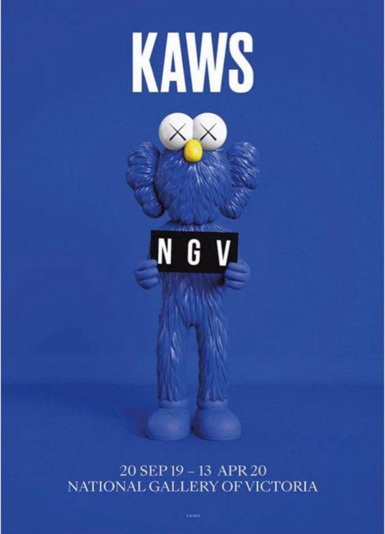 KAWS BFF BLUE NGV カウズ/インテリア/アート