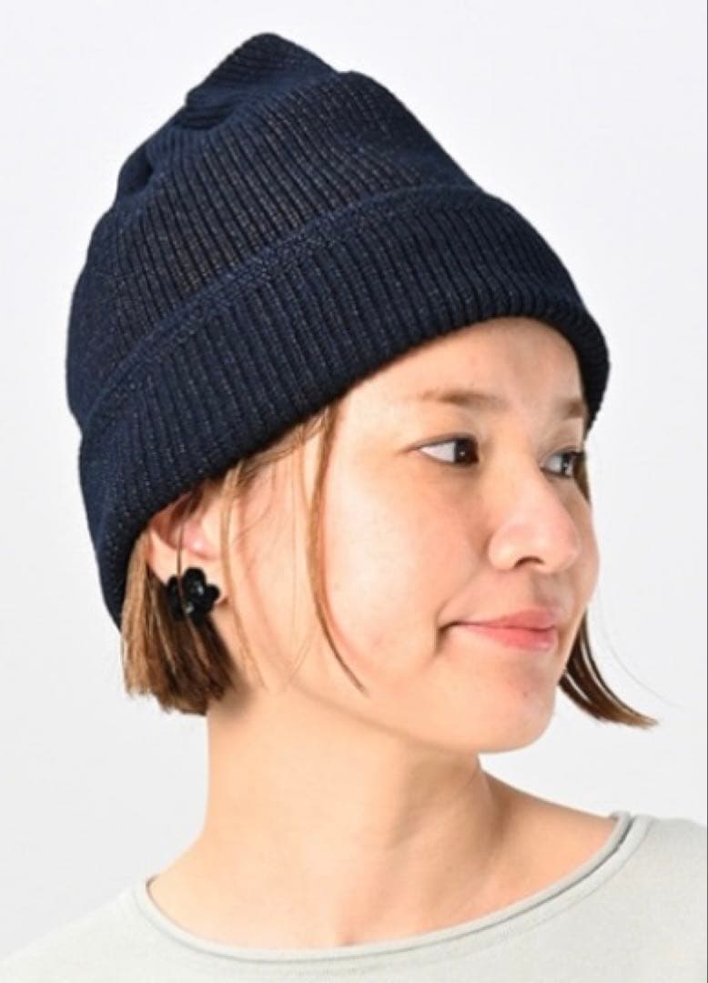 未使用フォーティファイブ・アール(45R)インディゴニット帽