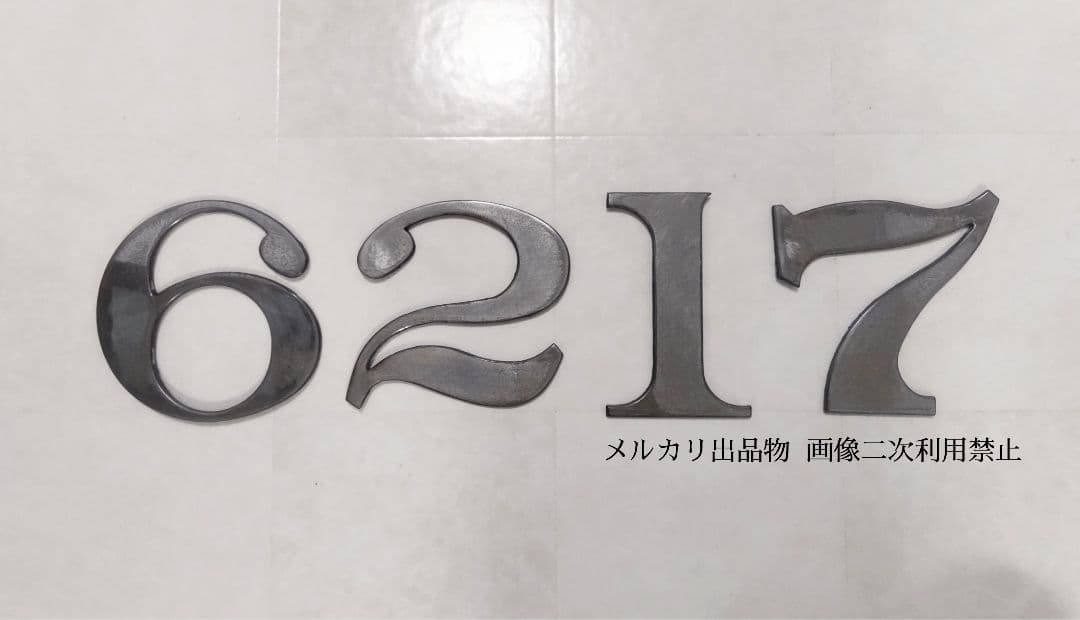 鉄道部品 名鉄 車体側面車番 「6217」