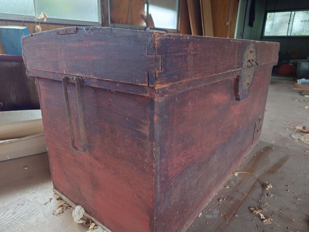 長持　（明治〜大正時代）　レトロ　アンティーク家具　衣類布団収納
