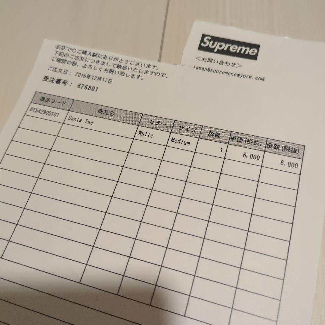 【超レア】新品未使用　シュプリーム サンタクロース Tシャツ