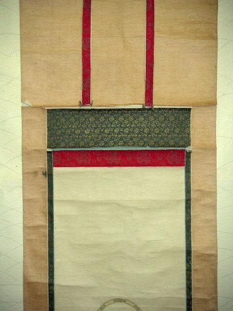 ♥掛軸　【木版画】【 法然上人 】掛け軸　ジャンク　浮世絵　骨董品