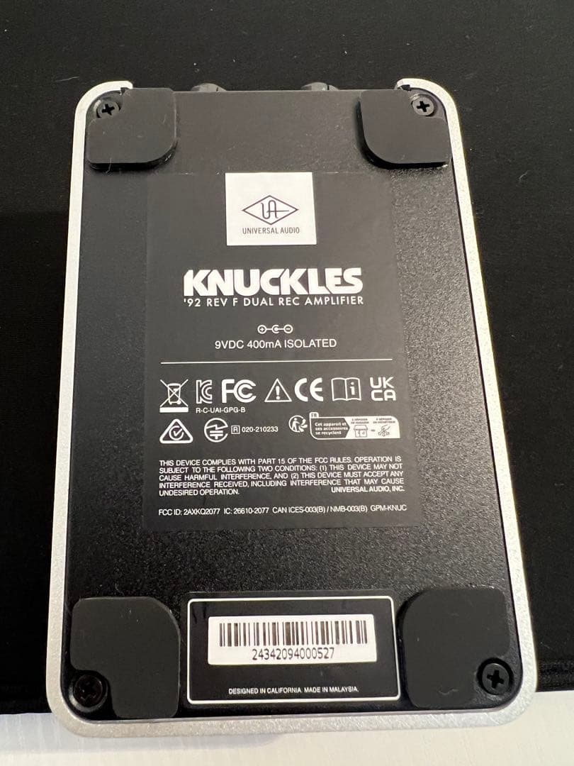 UAFX Knuckles '92 Rev F Dual Recti 初期ロット