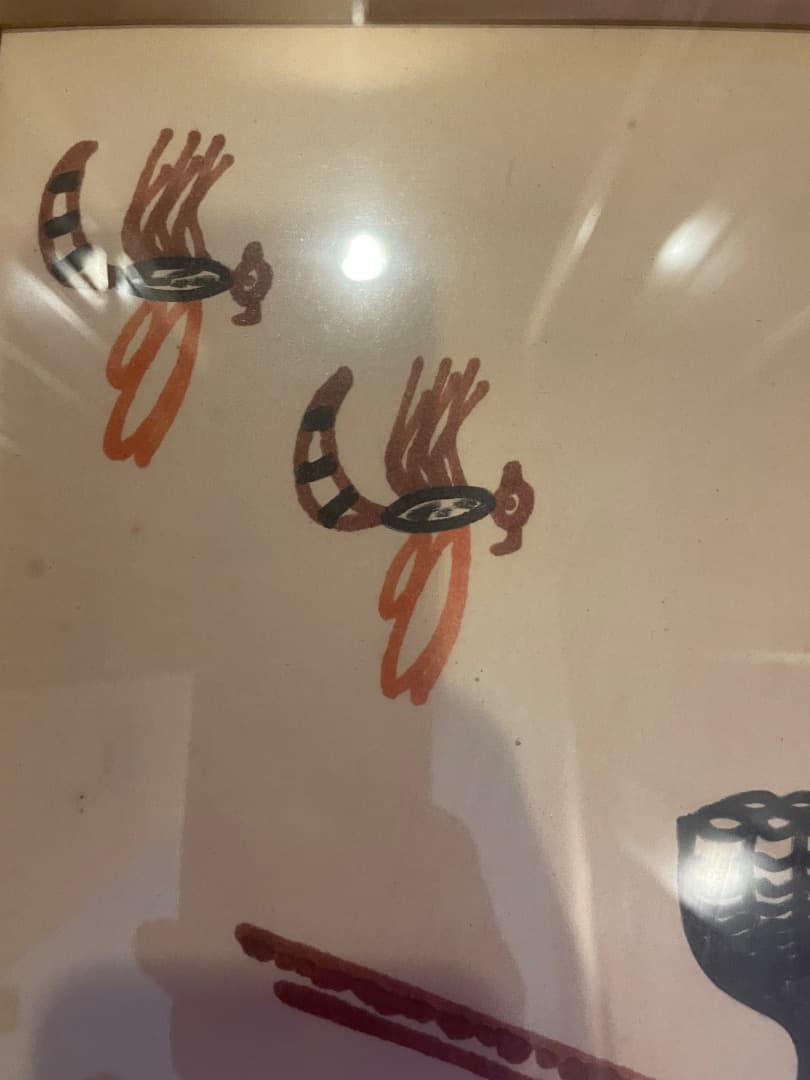 h*u様 山下清　作 日本画 はち　（大）