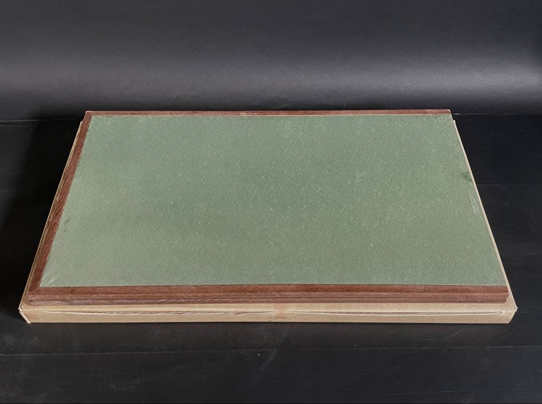 「祖」 銀揉み 銀紙 風炉先屏風 桑枠 紙箱 茶道具 （115⑤）