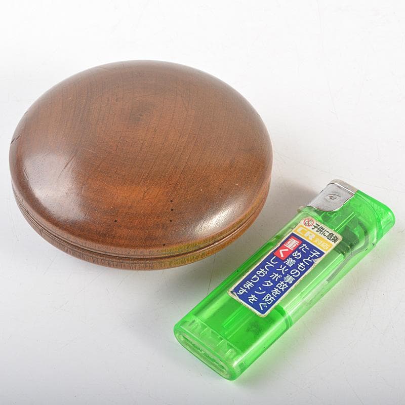 茶道具　藤の実　木地香合　花押あり　書付箱　V　R7503