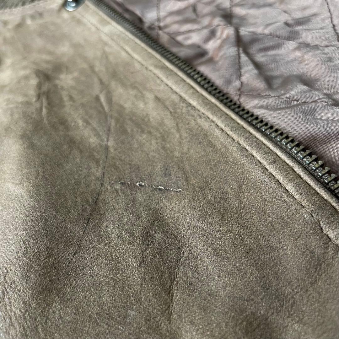 ジャケット・アウター Leather bomber jacket black brown 2X