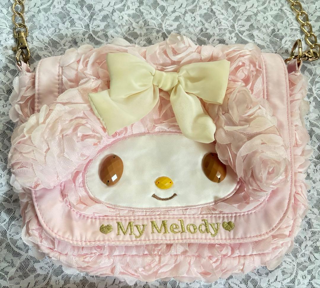 【激レア】希少マイメロディ チェーンショルダーバッグ ローズ