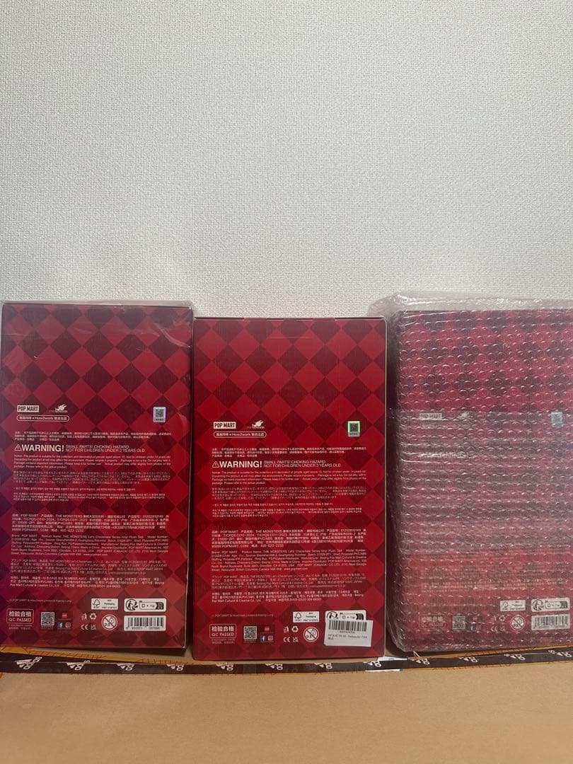 ポップマート THE MONSTERS レッツ チェックメイト ぬいぐるみ　3個