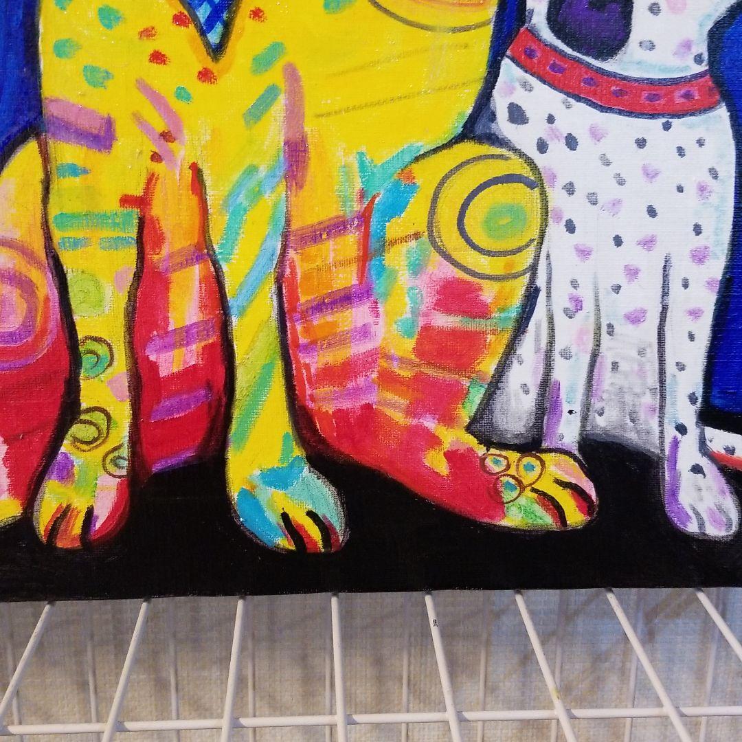 油絵　saosao専用　ベストフレンド*犬