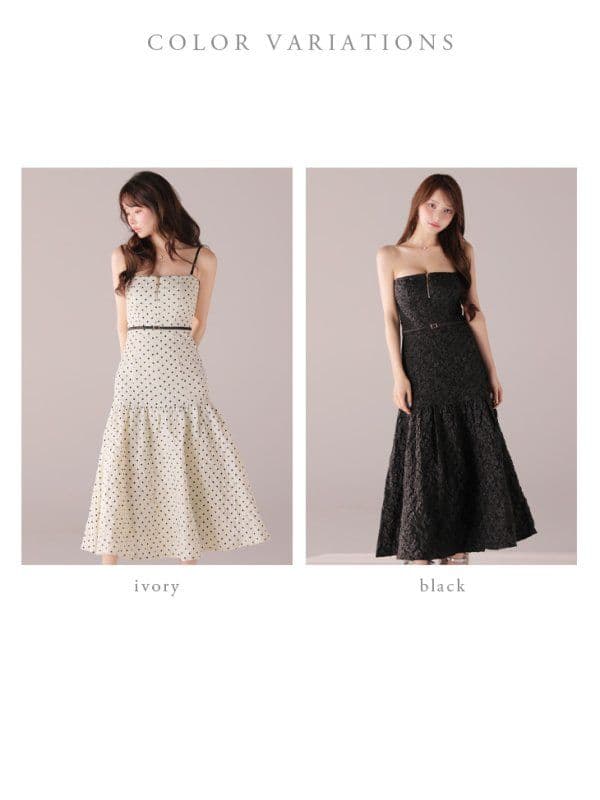 Robe de Fleurs　DEA　レースフレアドレス Sサイズ