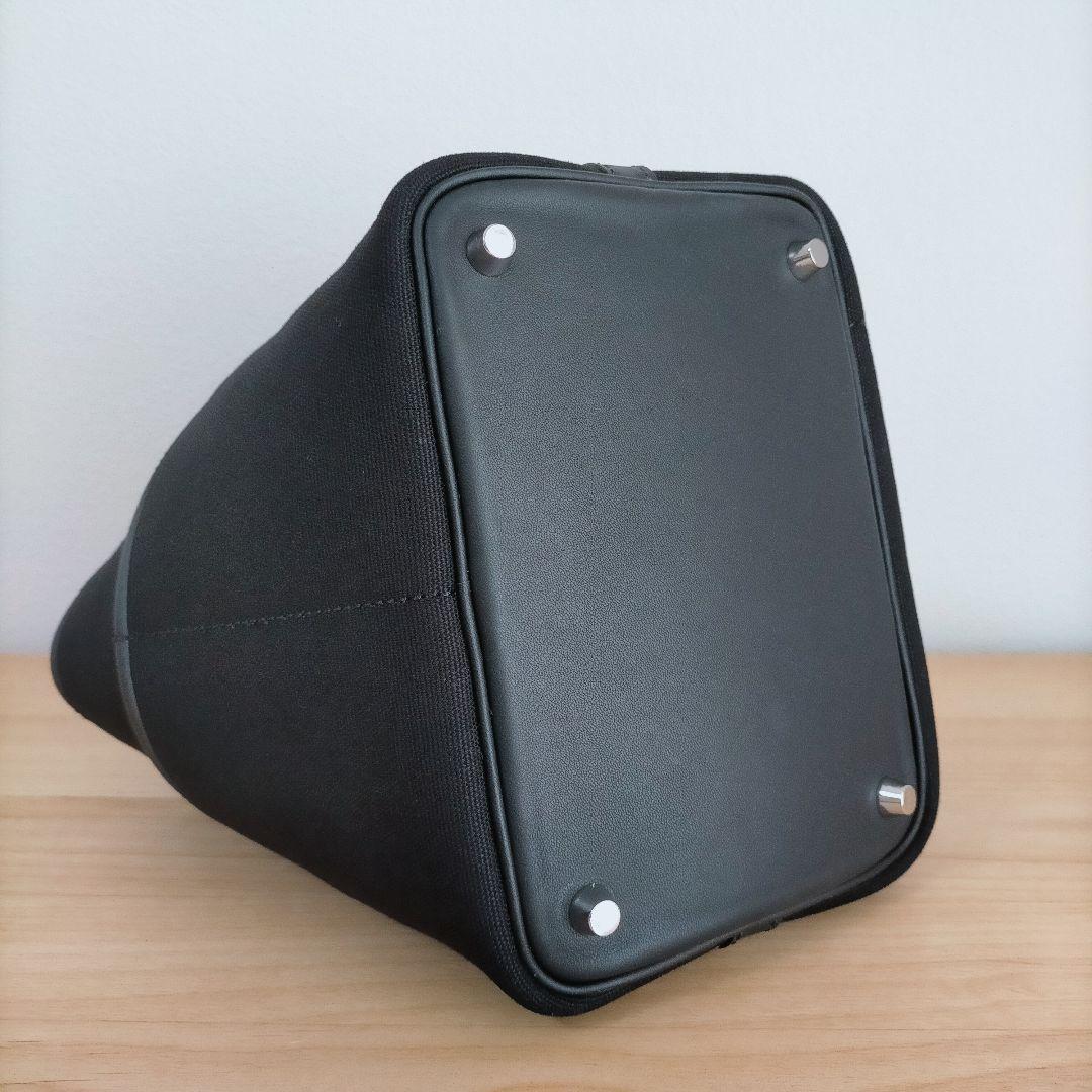 訳あり特価品 高級本革 キャンバス ポケット キューブバッグ PM