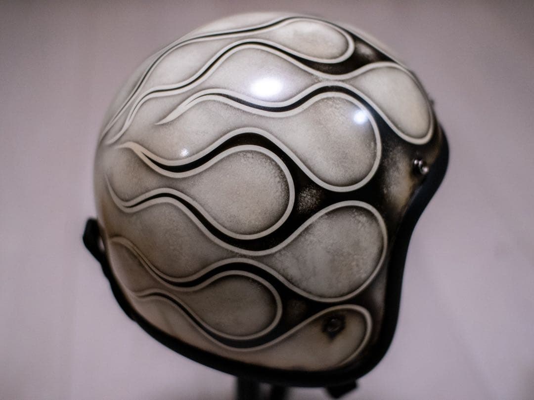 L 極小帽体　500tx スモールジェット　アイボリーエイジング黒フレア