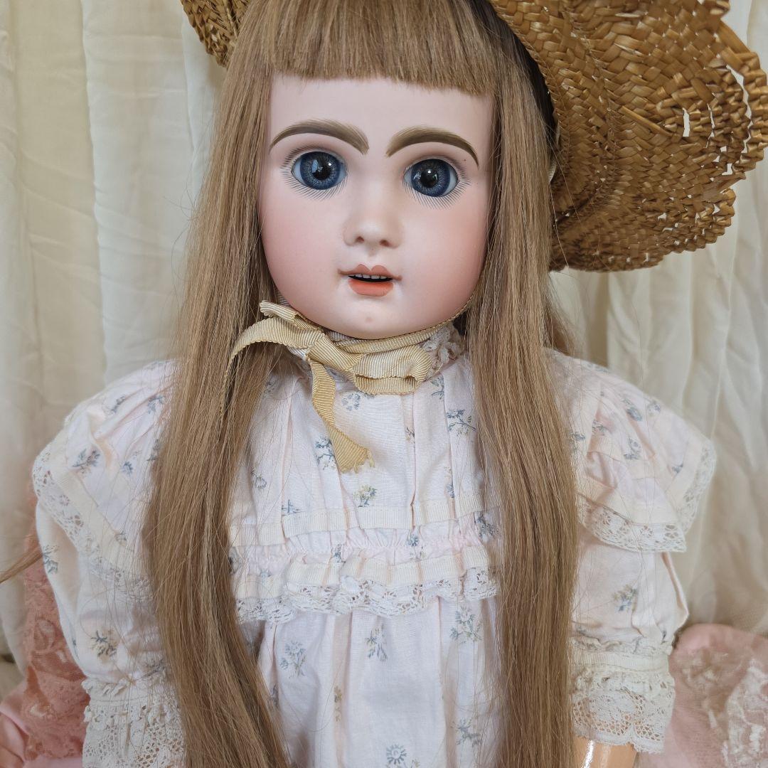 フランス　アンティークビスクドール　デポゼ　テートジュモー　スリープアイ