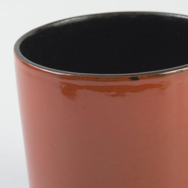 茶道具　中村湖彩作　根來塗　金輪寺　棗　共布共箱　V　9799