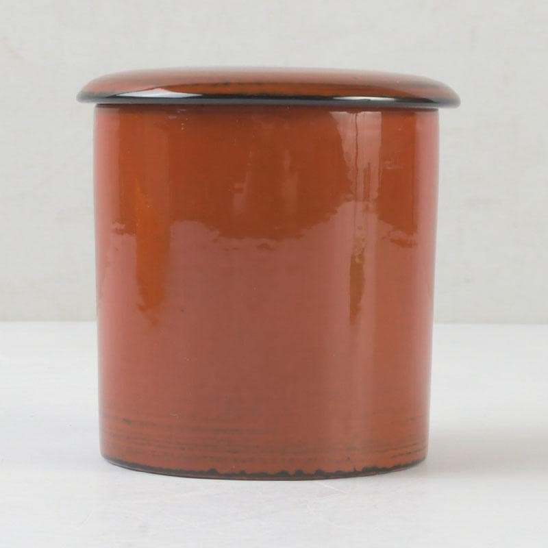 茶道具　中村湖彩作　根來塗　金輪寺　棗　共布共箱　V　9799