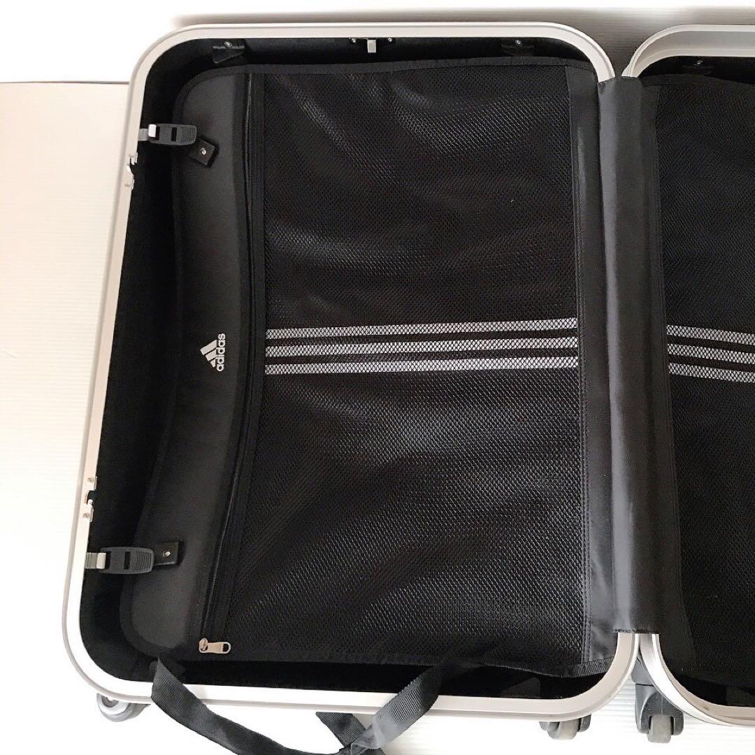 adidas ブラック キャリーケース 5 スーツケース 旅行バッグ