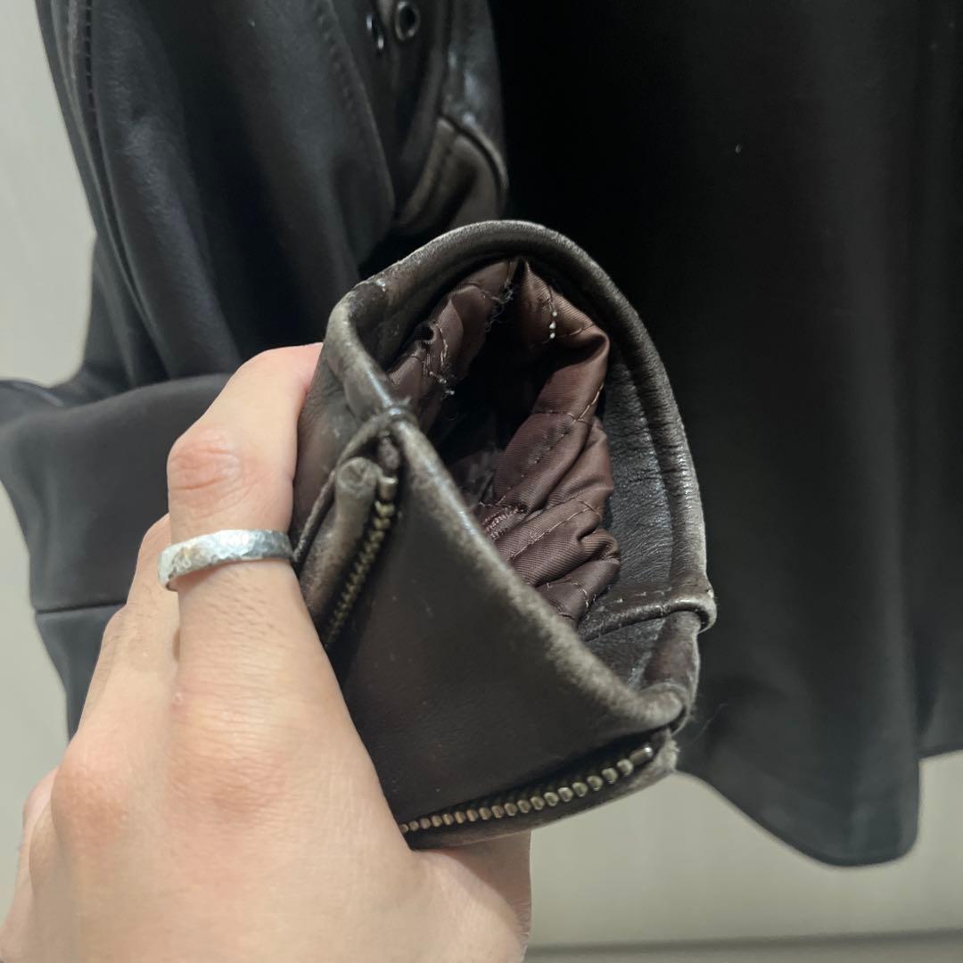 Wind Armor 本革 シングルライダースジャケット M