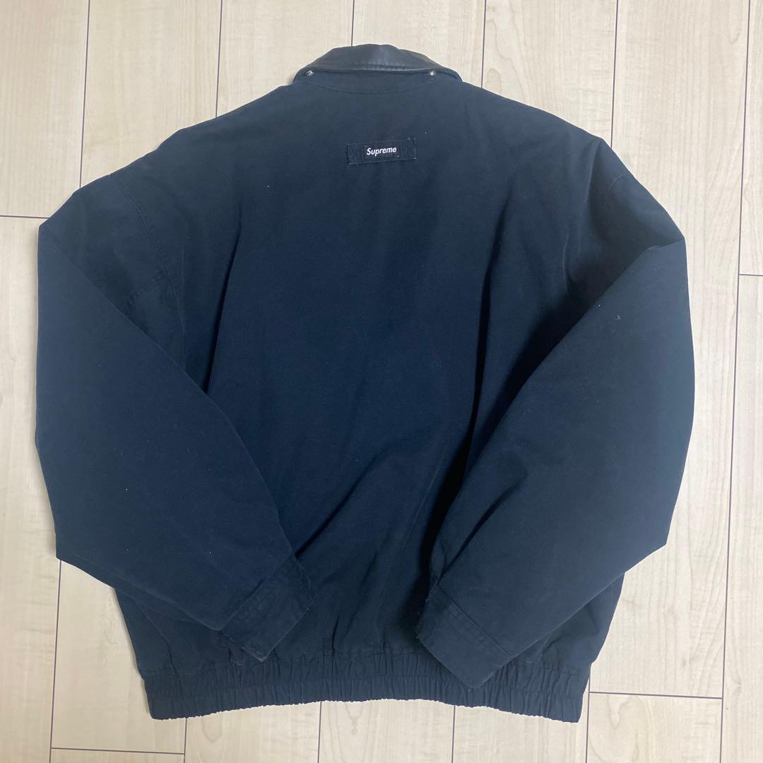 ジャケット・アウター supreme leather collar utility jacket L