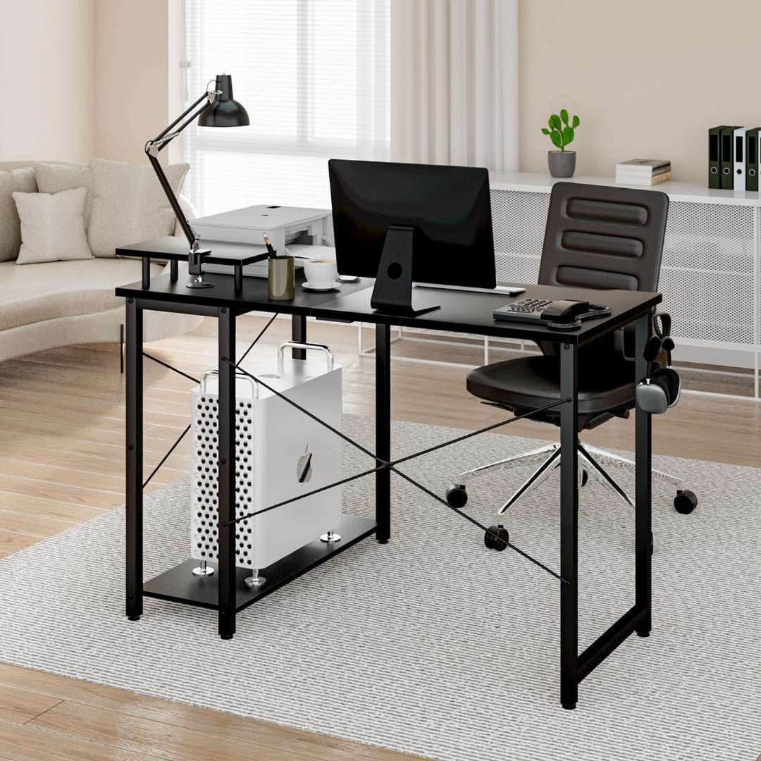 【M2711-122-93】L字コンピュータデスク　幅110cm