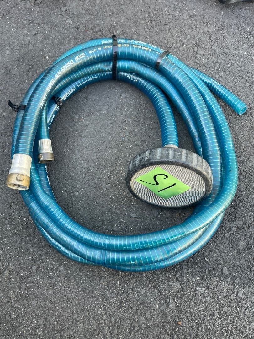 （ツルミ）セル付きエンジン高圧洗浄機防音　ガン・高圧ホース・給排水ホースセット