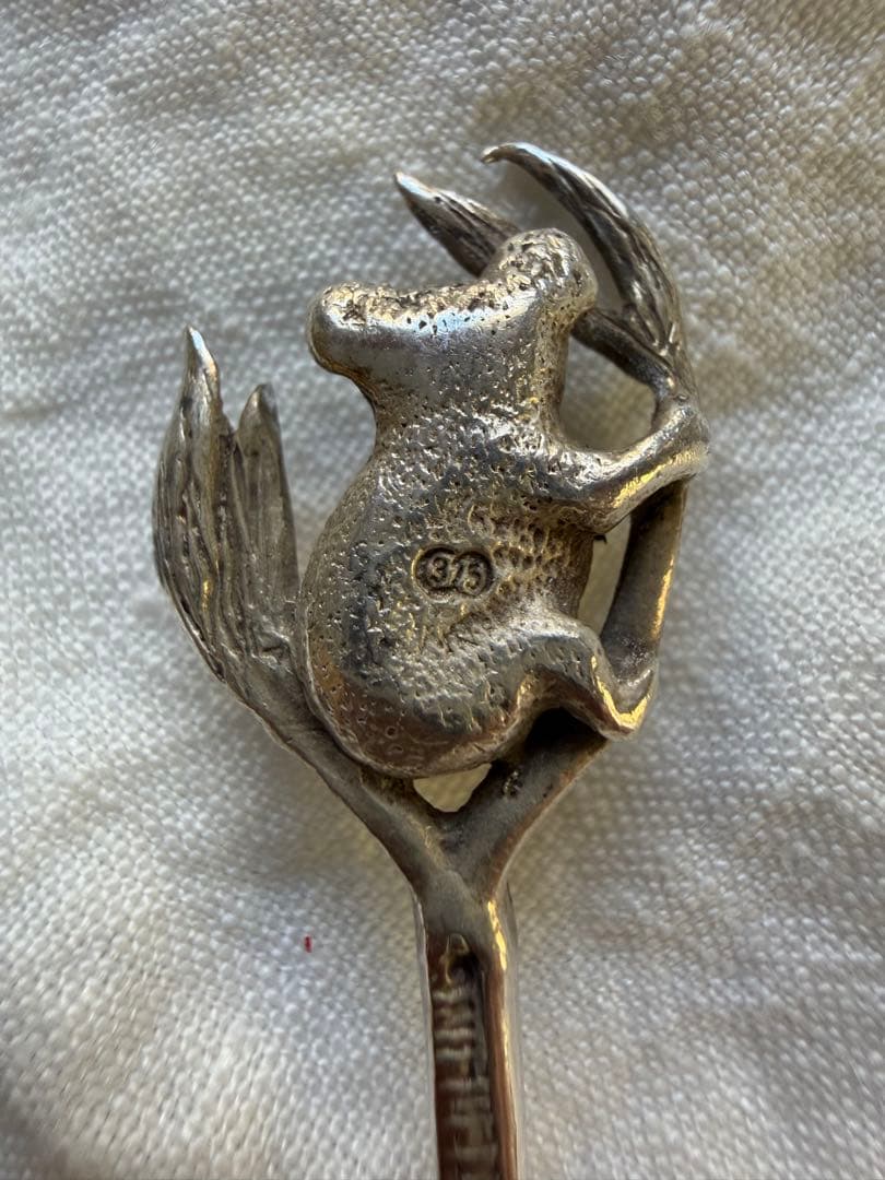 オーストラリア製　シルバー工芸品スプーン コアラハンドル付き