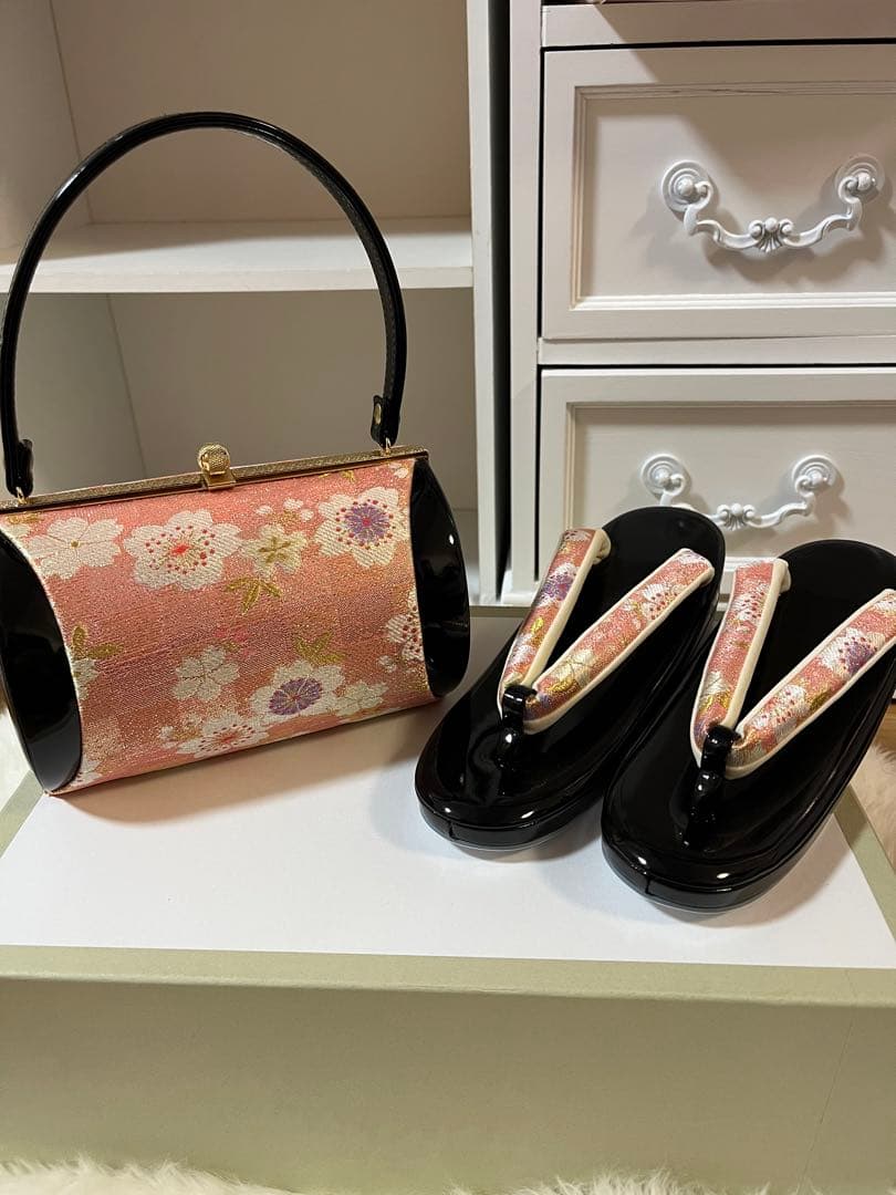 ハッピー 成人式バッグ&草履　セット