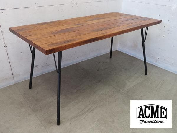 ACMEアクメファニチャー■グランドビューダイニングテーブル■オーク無垢アイアン