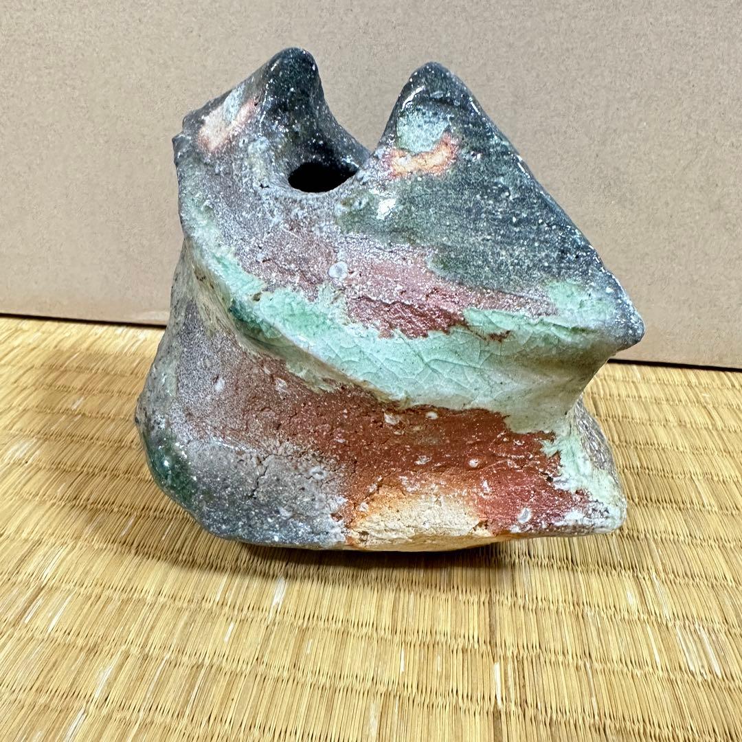 新学　伊賀　 花入 共箱